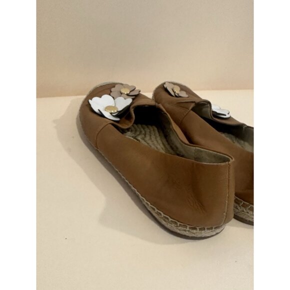 Michael Kors Brown Leather Daisy Flats Size 9.5 - Picture 9 of 12